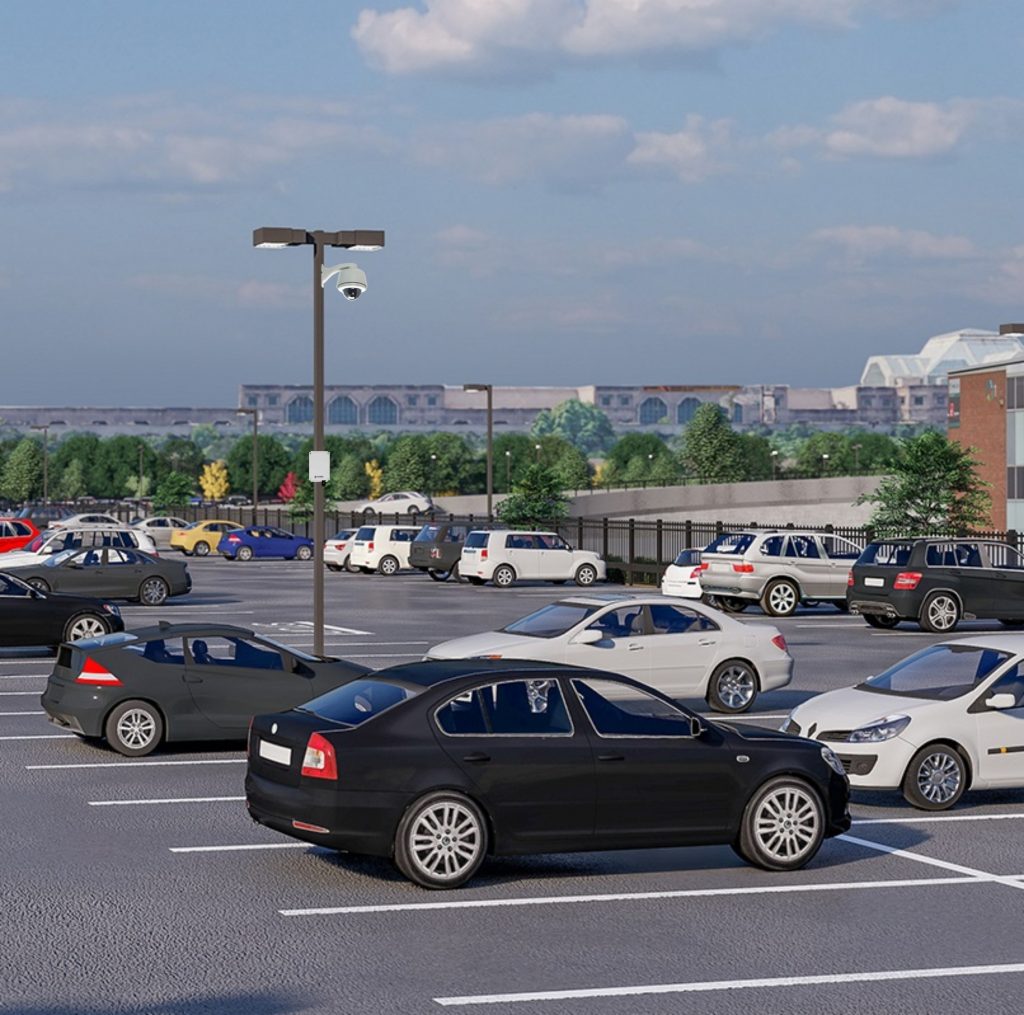 Live audio monitoring device in a casino parking lot